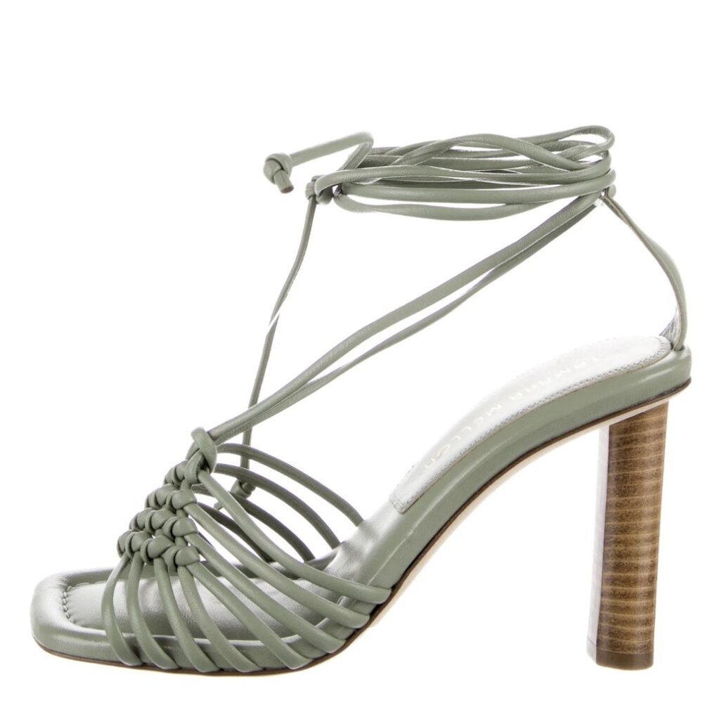 Tamara Mellon Green and Khaki Sandals